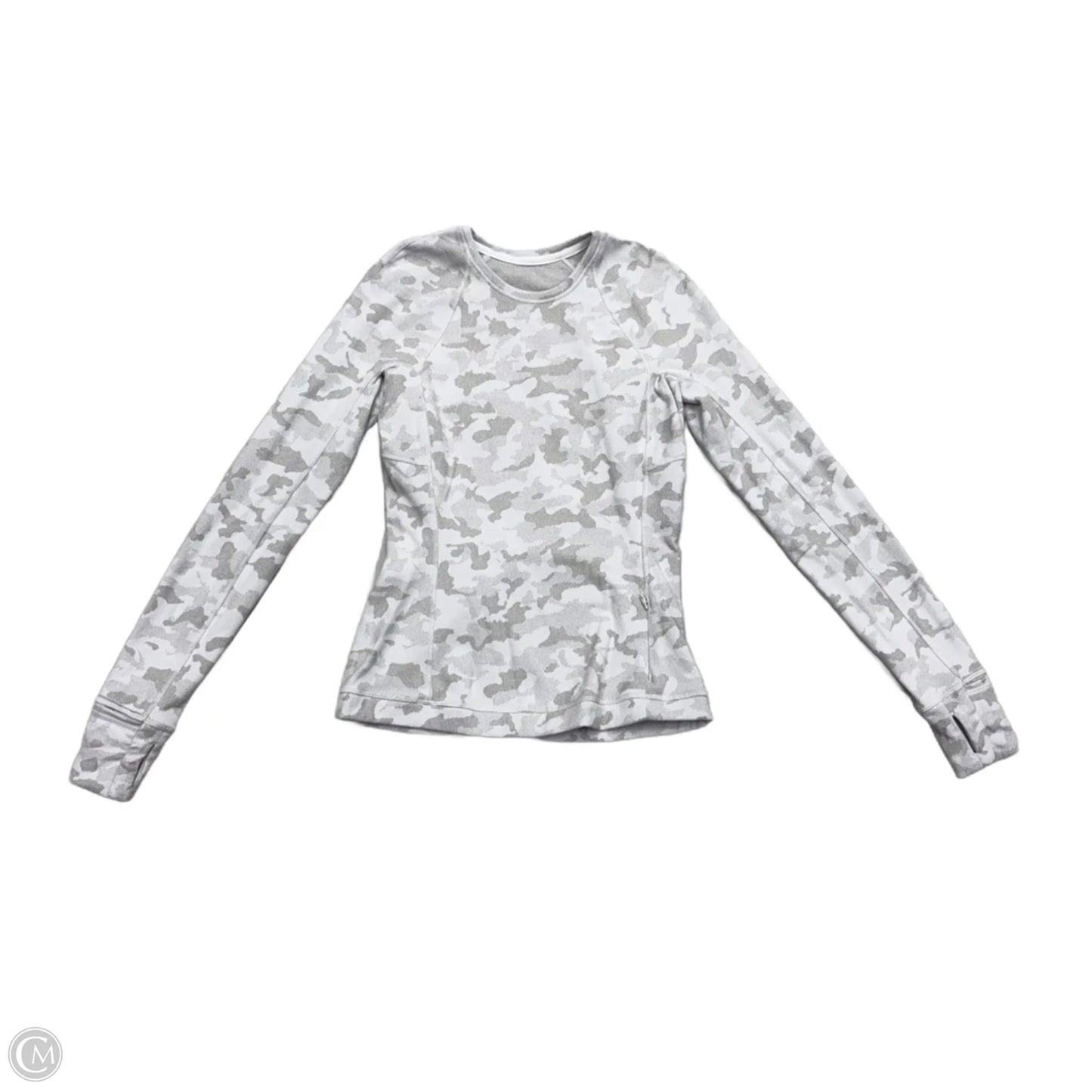 Athletic Top Long Sleeve Crewneck By Lululemon In Camouflage Print, Size: S