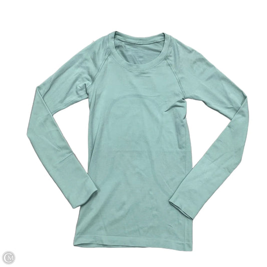 Athletic Top Long Sleeve Crewneck By Lululemon In Blue, Size: Xs