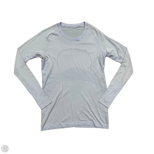 Athletic Top Long Sleeve Crewneck By Lululemon In Blue, Size: L