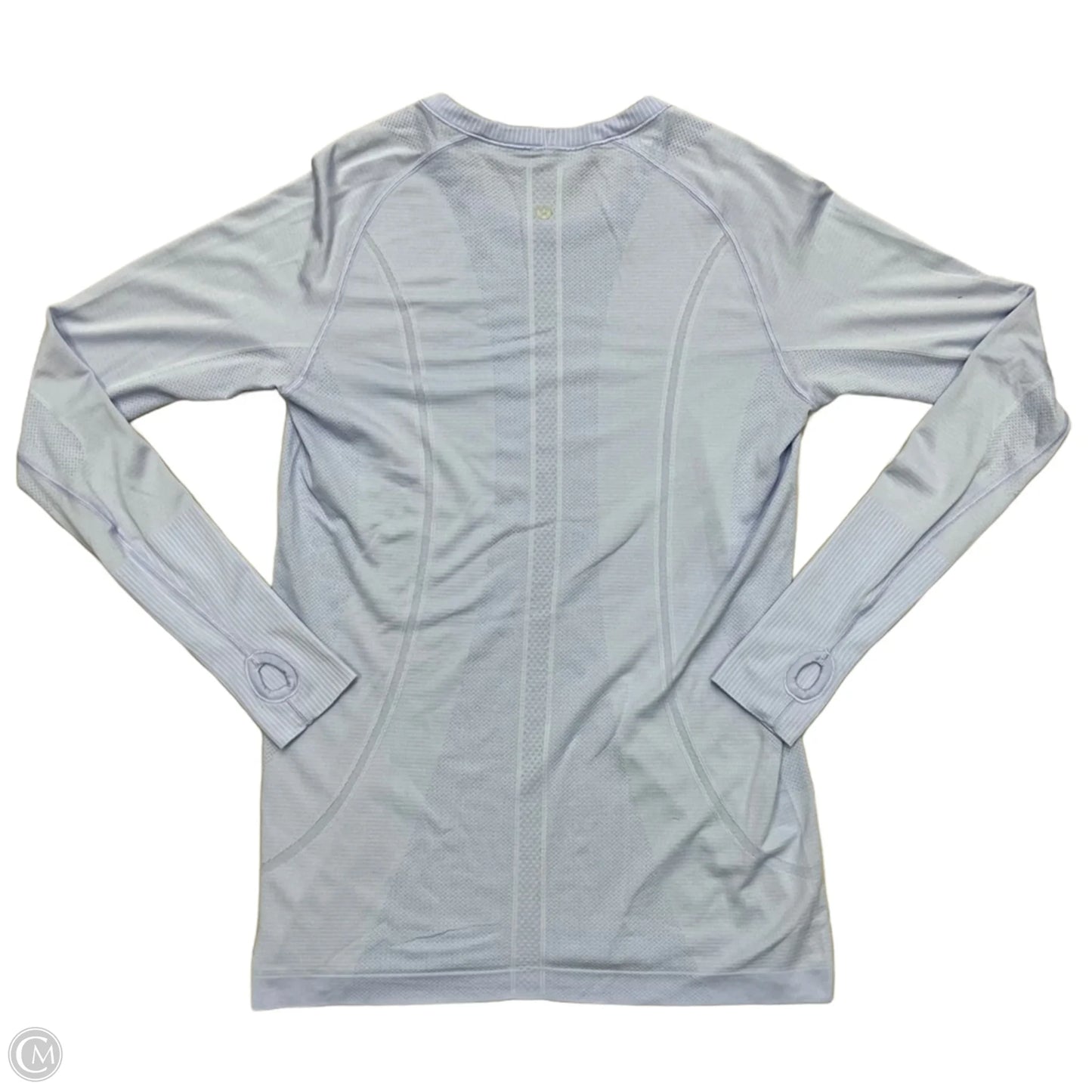 Athletic Top Long Sleeve Crewneck By Lululemon In Blue, Size: L