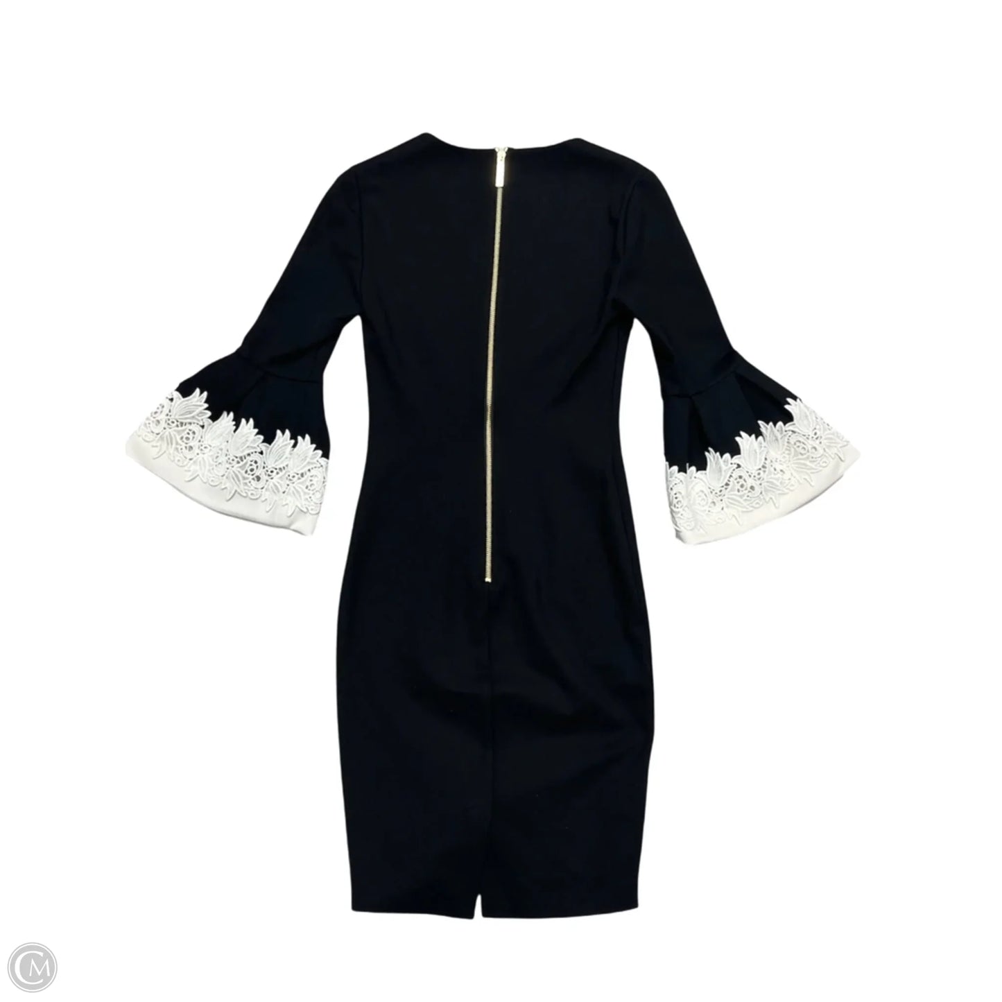 Dress Casual Midi By Ted Baker In Black & White, Size: Xs