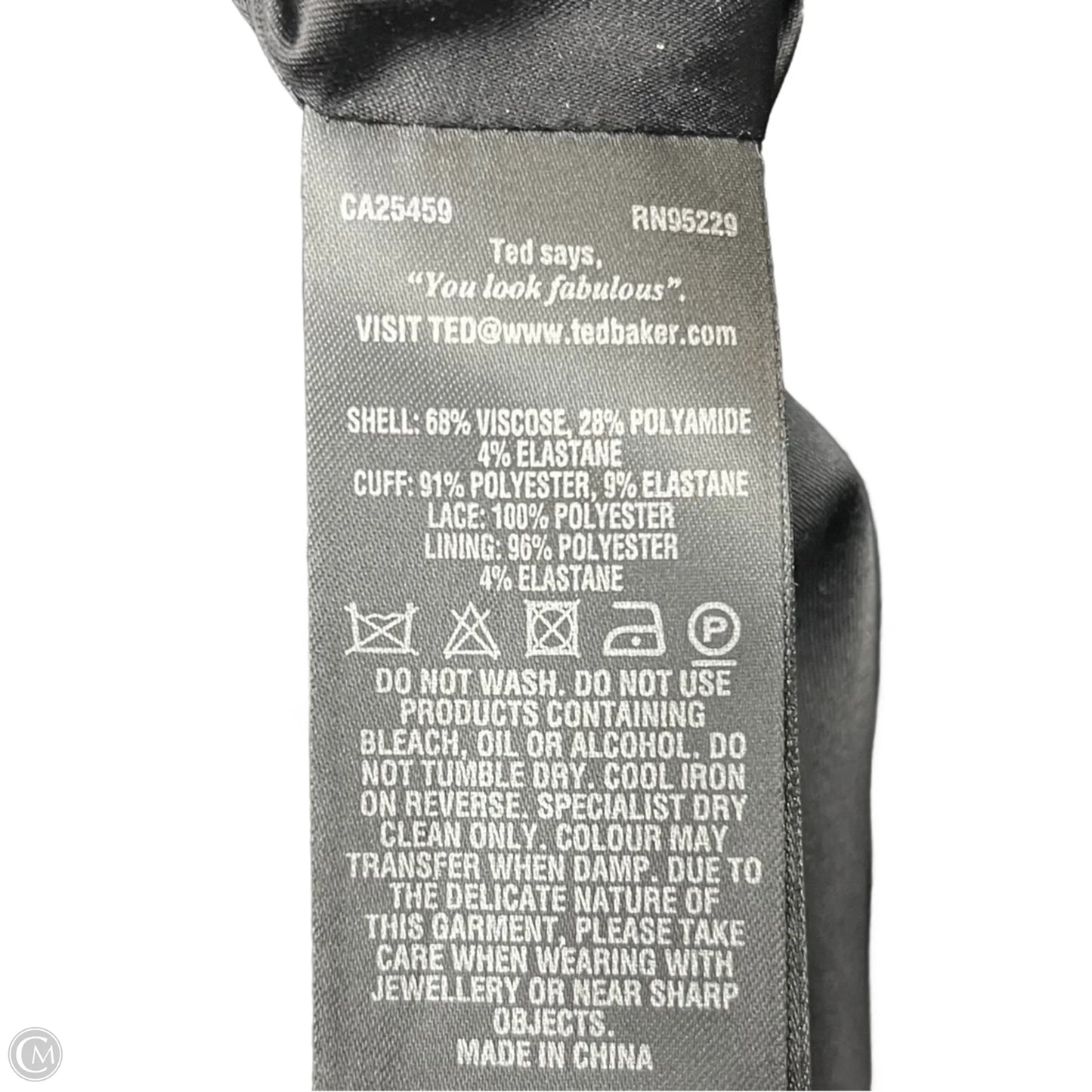 Dress Casual Midi By Ted Baker In Black & White, Size: Xs