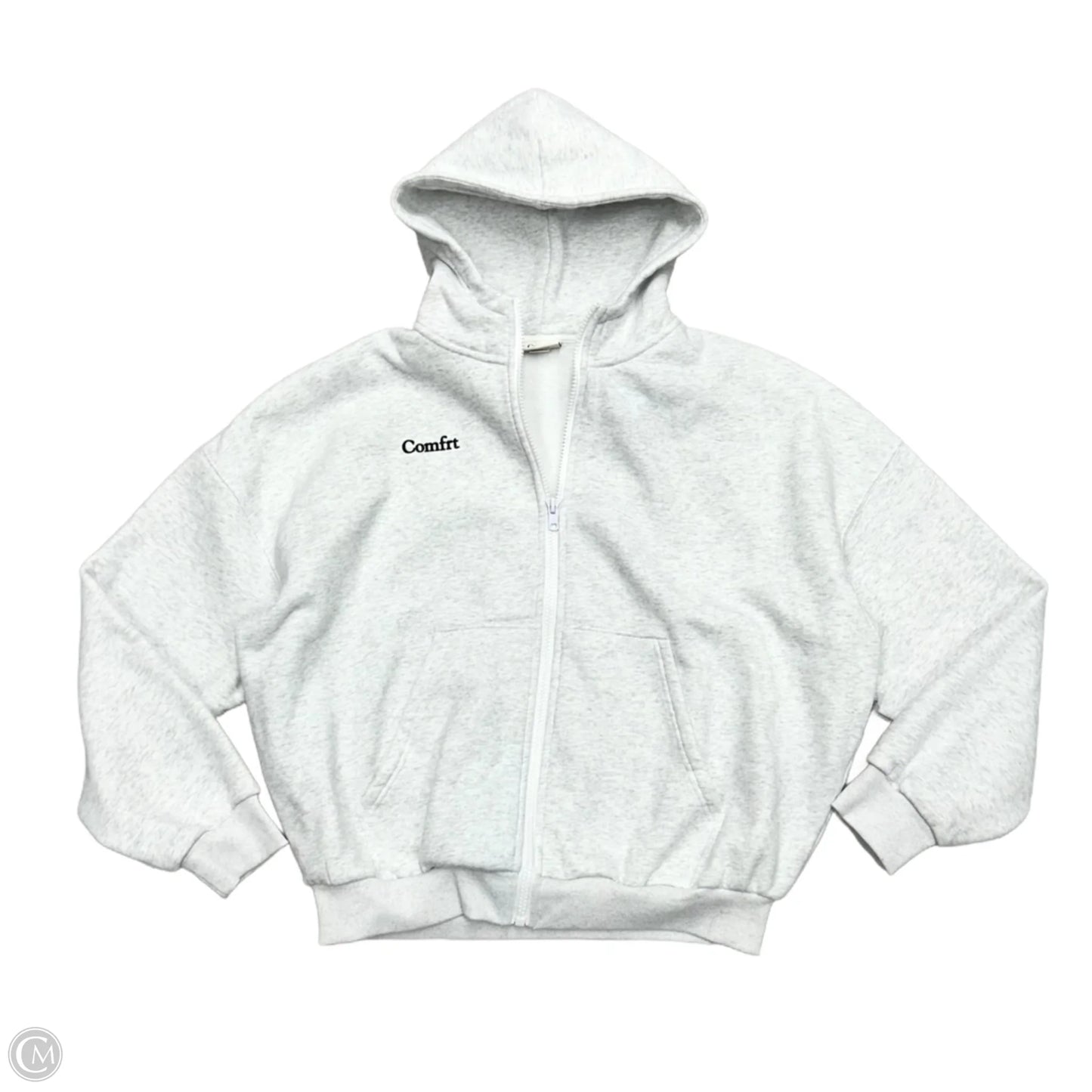 Sweatshirt Hoodie By Comfrt In Grey, Size: S