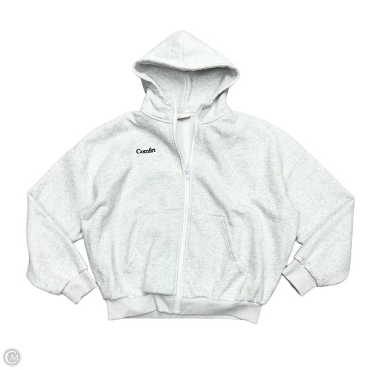 Sweatshirt Hoodie By Comfrt In Grey, Size: S