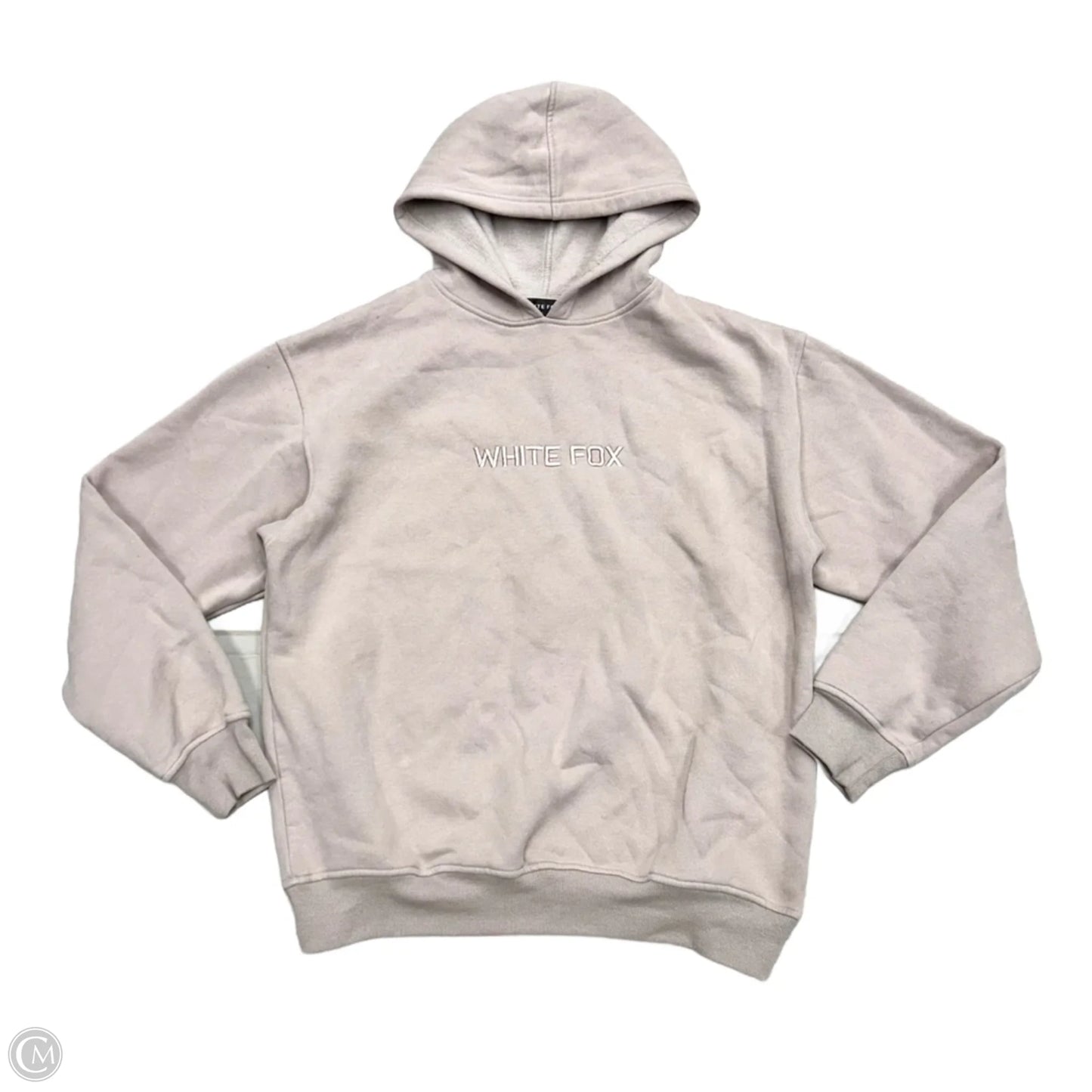 Sweatshirt Hoodie By White Fox In Taupe, Size: M/L
