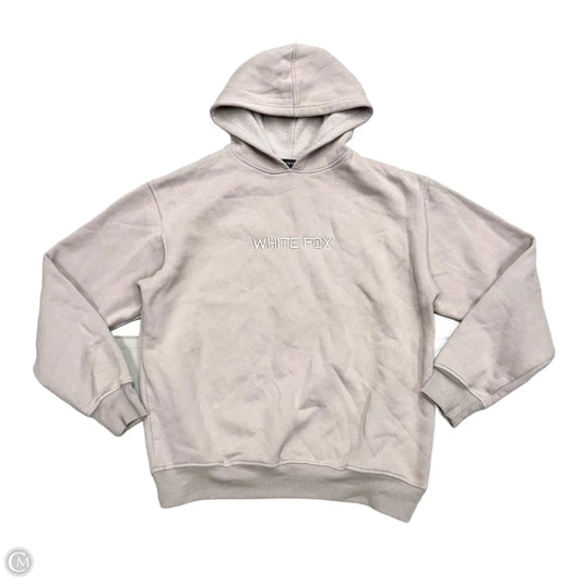 Sweatshirt Hoodie By White Fox In Taupe, Size: M/L