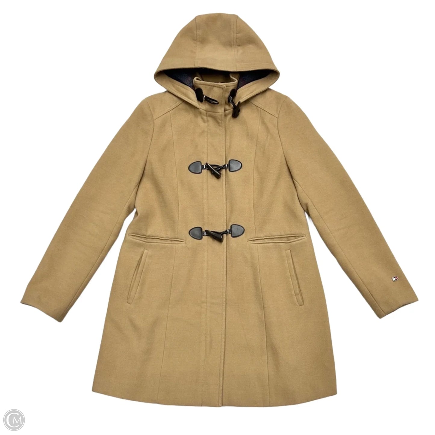 Coat Peacoat By Tommy Hilfiger In Tan, Size: L