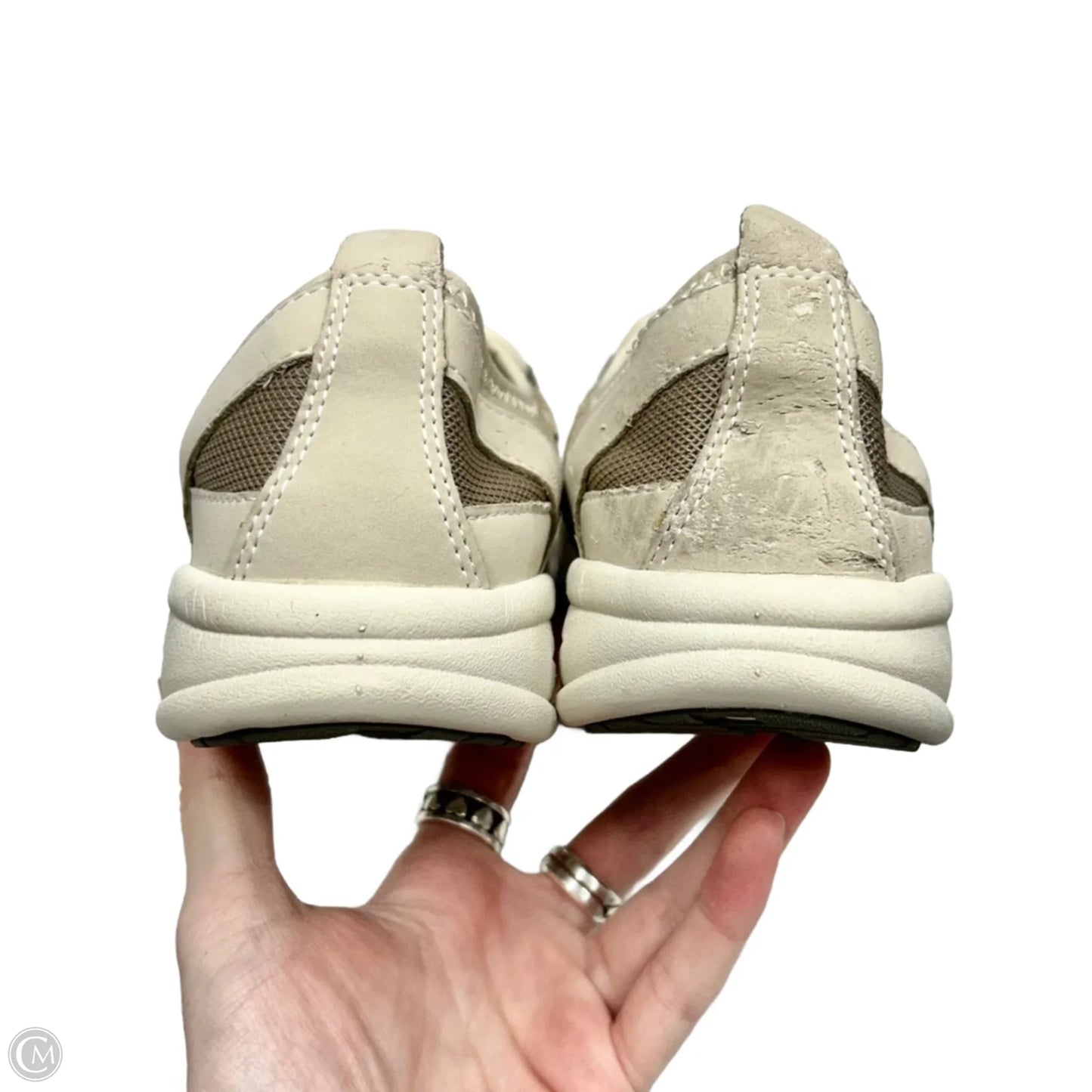 Shoes Sneakers By Easy Spirit In Cream & Green, Size: 9