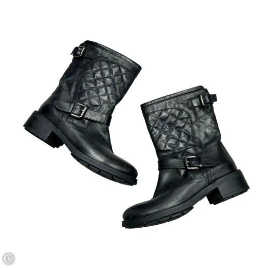 Boots Mid-calf Flats By Aquatalia In Black, Size: 6