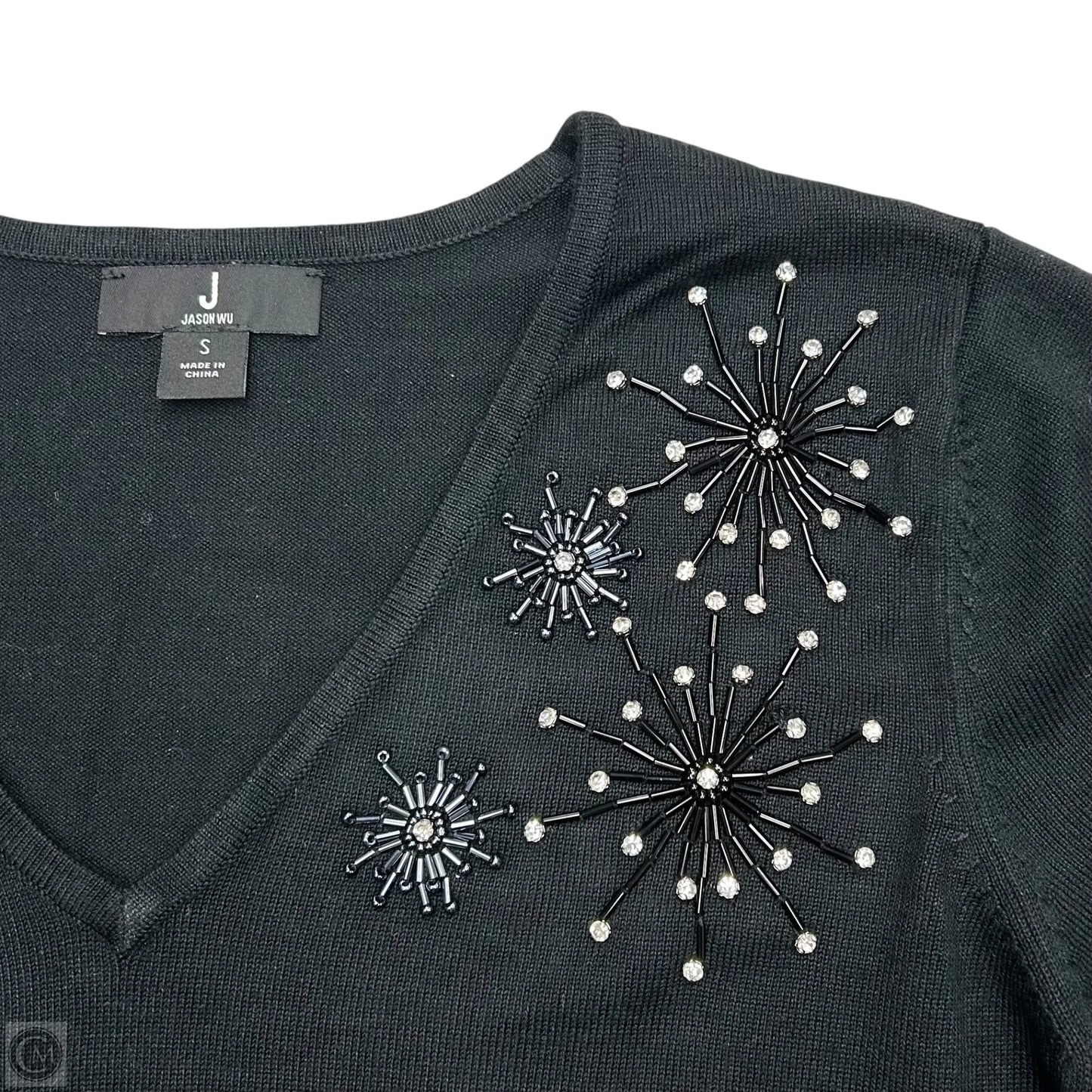 Sweater Cardigan Designer By Jason Wu In Black, Size: S