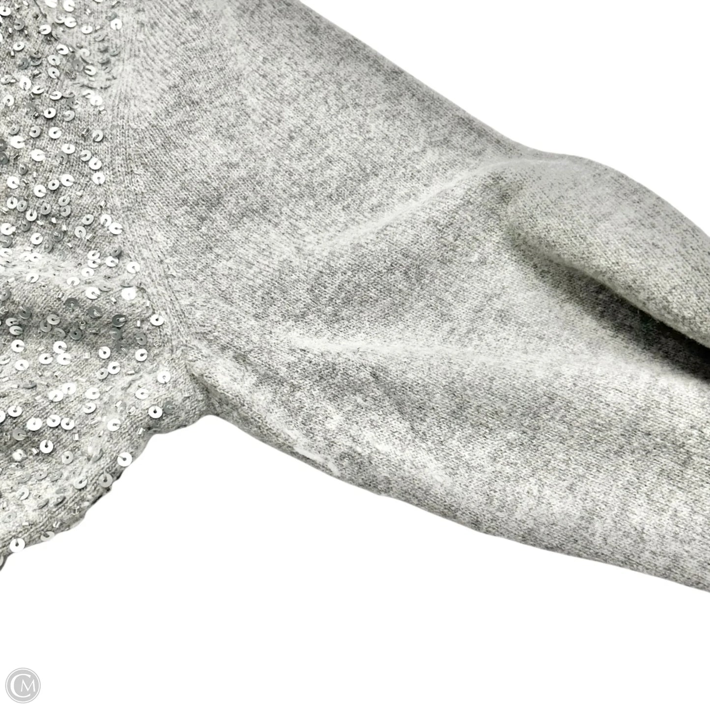 Sweater Cardigan By Talbots In Grey, Size: M