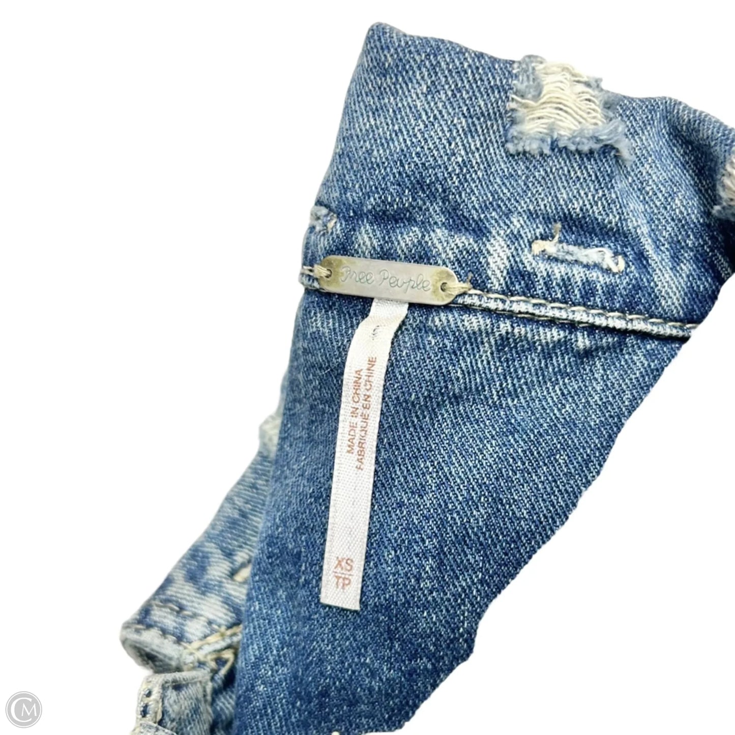 Jacket Denim By Free People In Blue Denim, Size: Xs