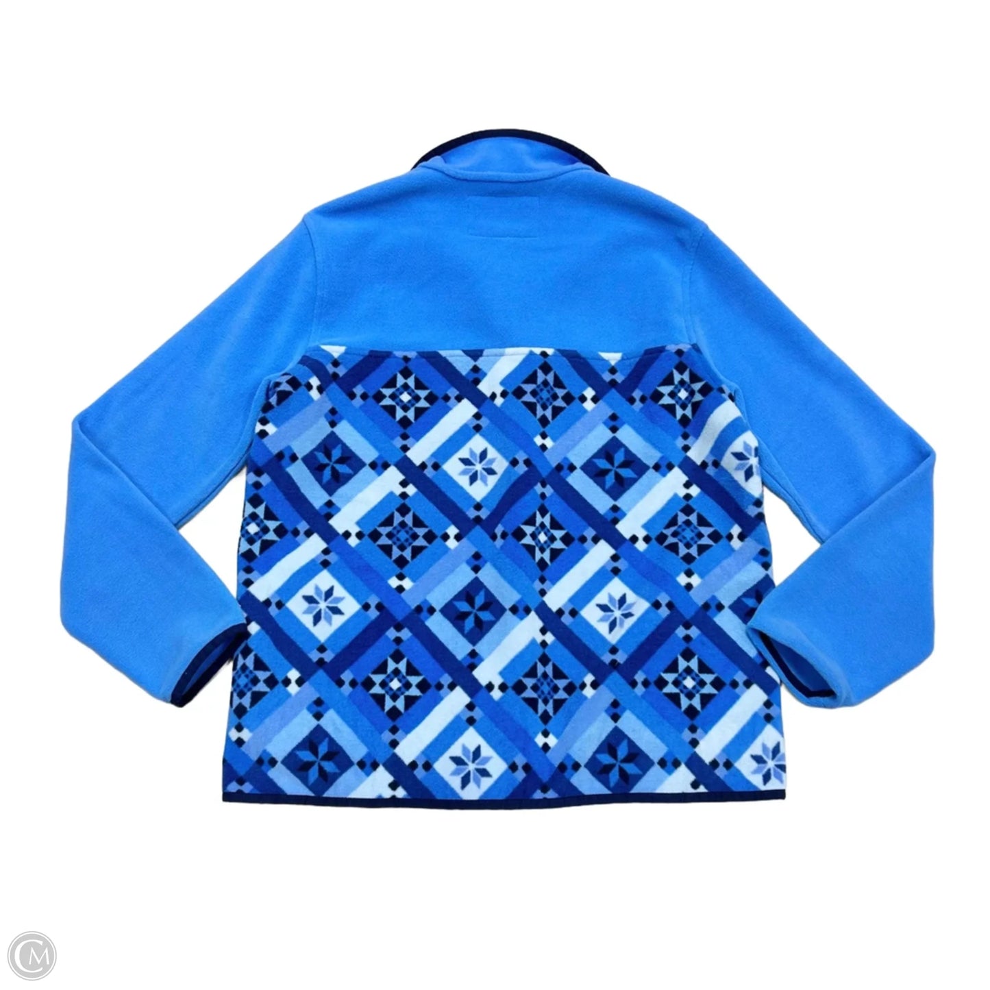 Jacket Fleece By Lands End In Blue, Size: M