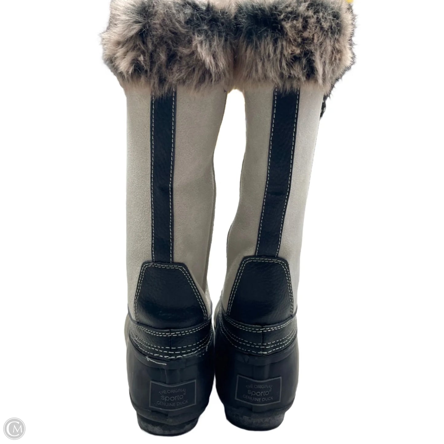 Boots Snow By Sporto In Black & Grey, Size: 8