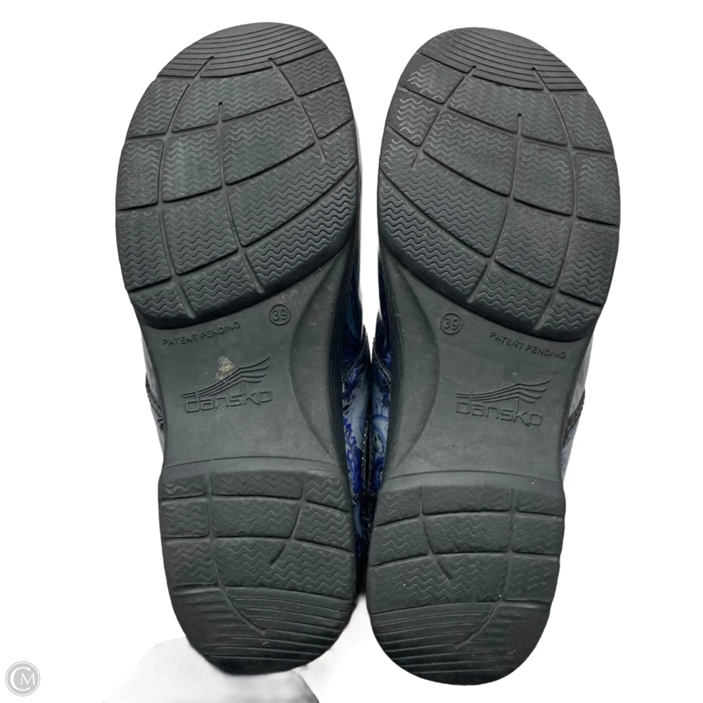 Shoes Heels Platform By Dansko In Blue & Silver, Size: 8.5