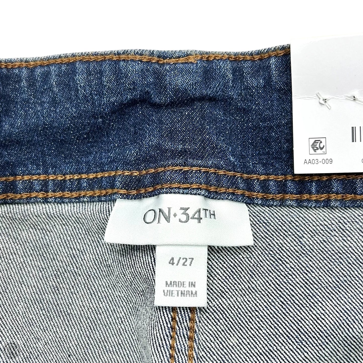Jeans Straight By On 34th In Blue Denim, Size: 4