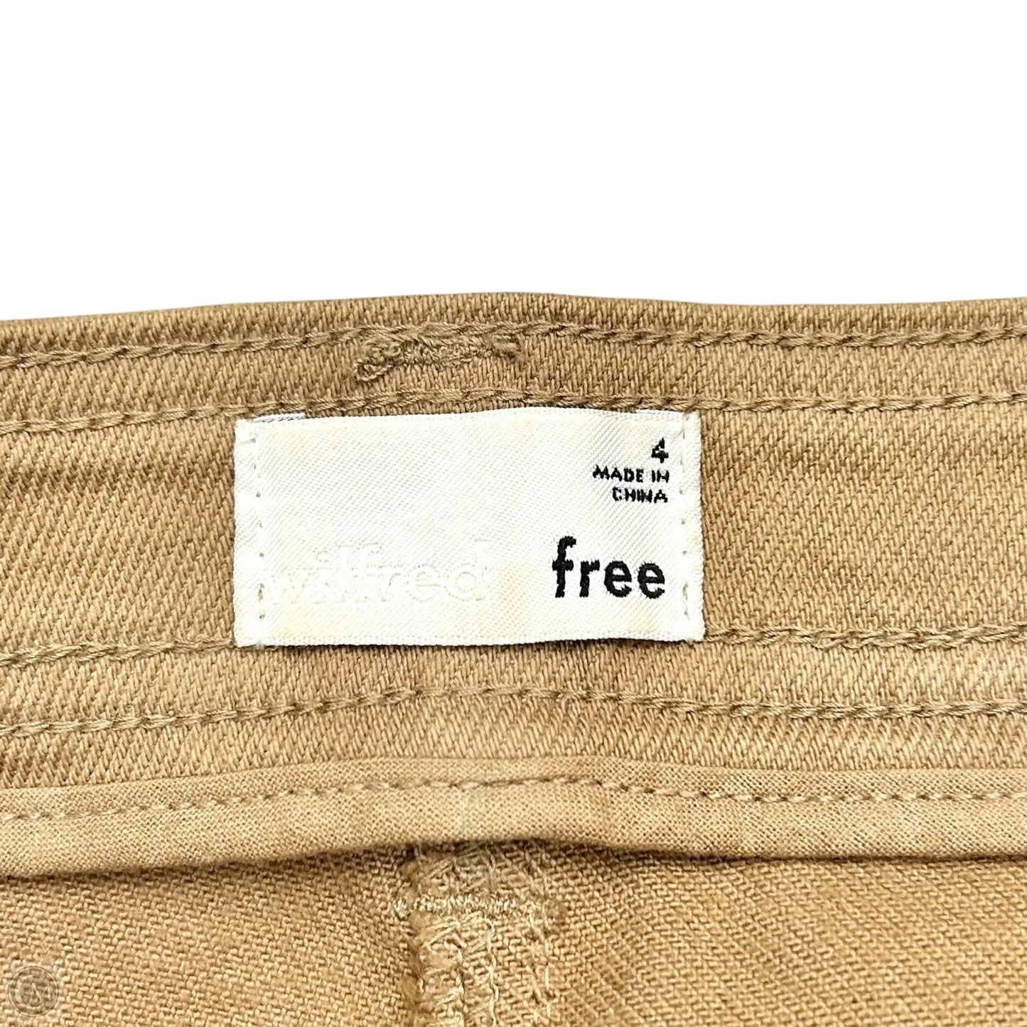 Pants Wide Leg By Wilfred In Tan, Size: 4