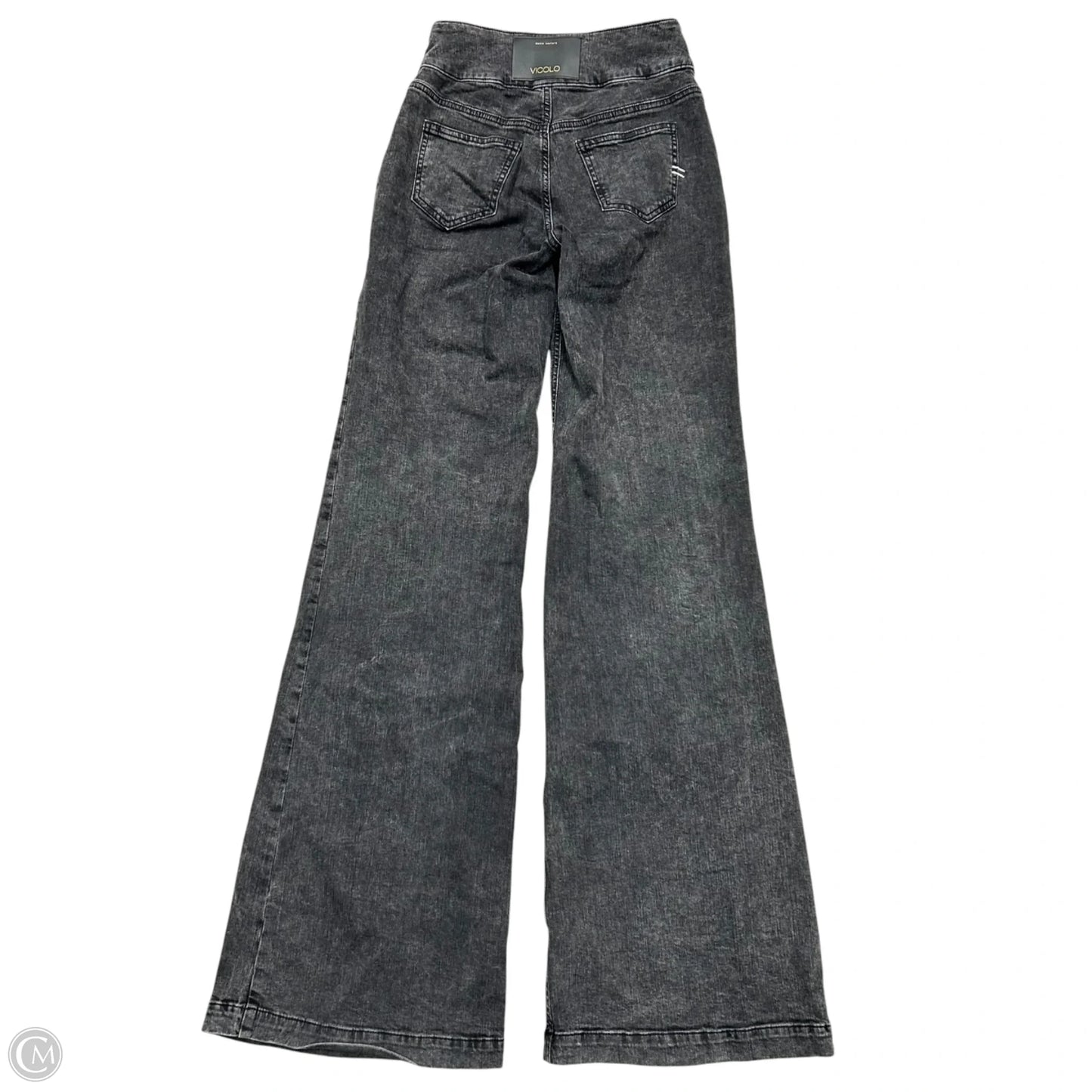 Jeans Wide Leg By Vicolo In Grey Denim, Size: S