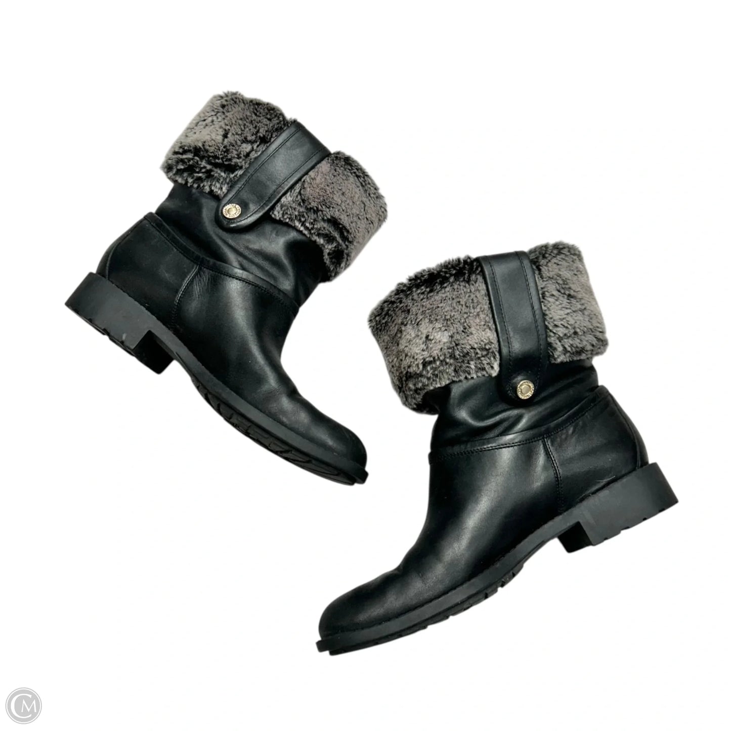 Boots Ankle Flats By Cole-haan In Black, Size: 9.5