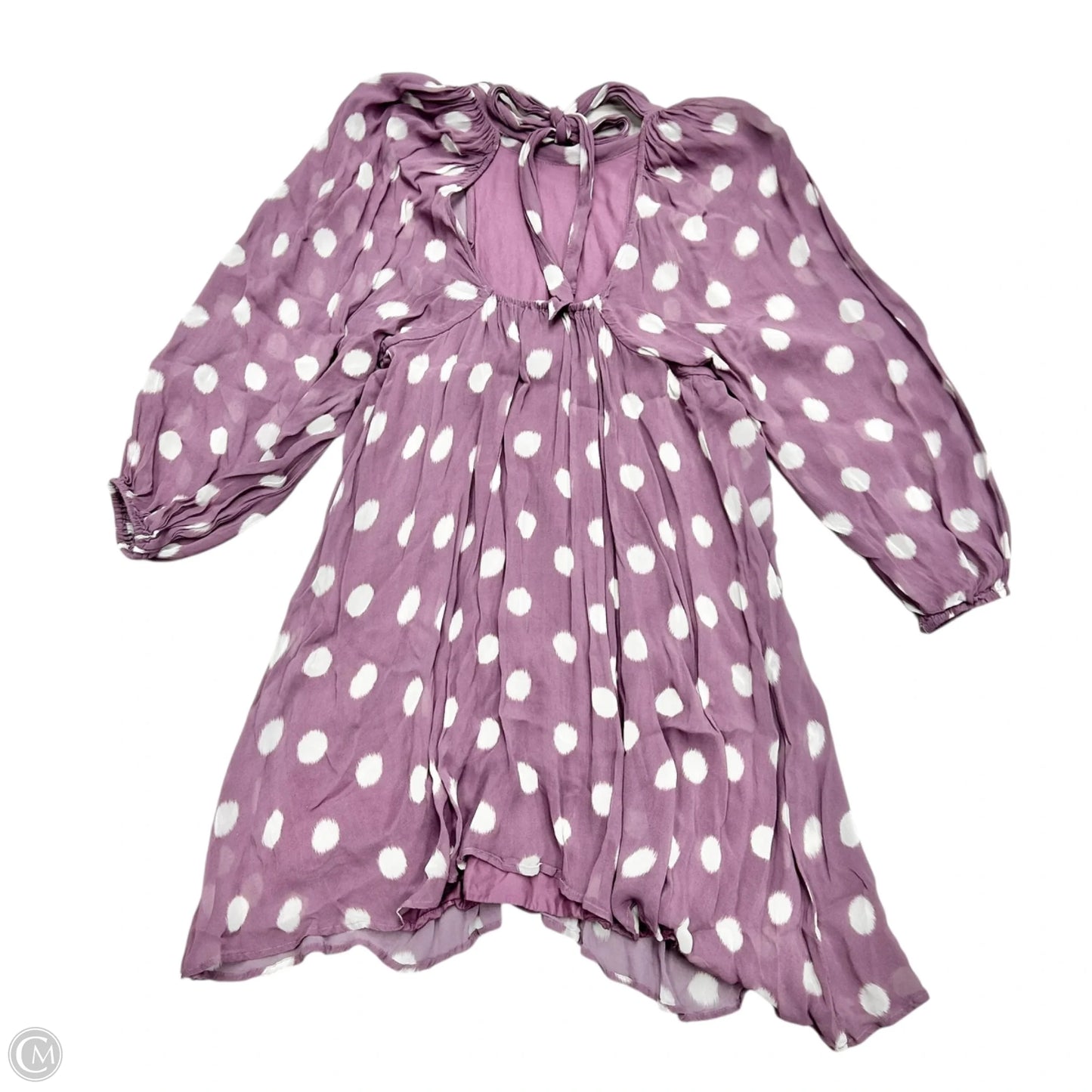 Dress Casual Short By Maeve In Purple & White, Size: S