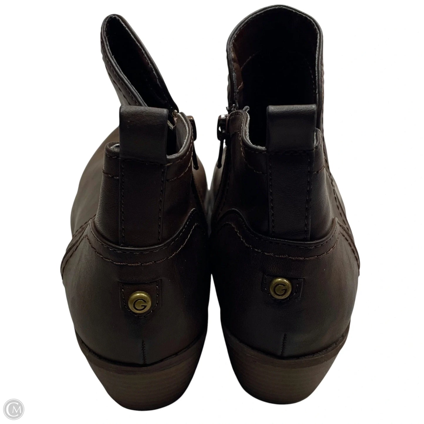 Boots Ankle Heels By G By Guess In Brown, Size: 7.5