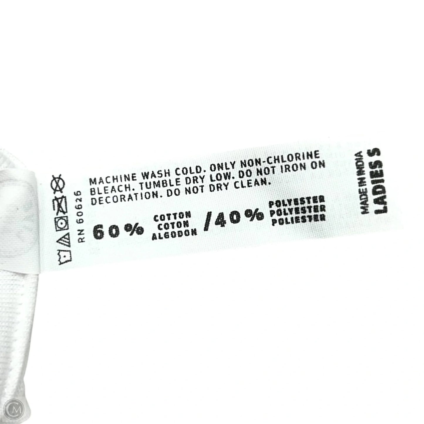 Top Long Sleeve By Lat In Grey & White, Size: S