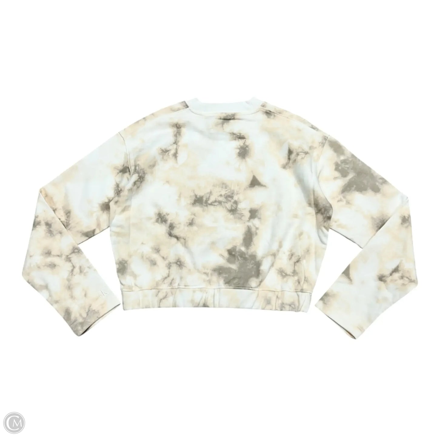 Athletic Sweatshirt Crewneck By Calvin Klein In Tie Dye Print, Size: L