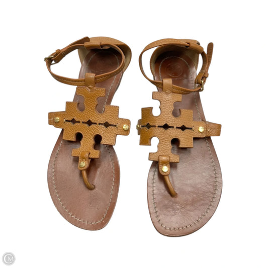 Sandals Designer By Tory Burch In Tan, Size: 9.5