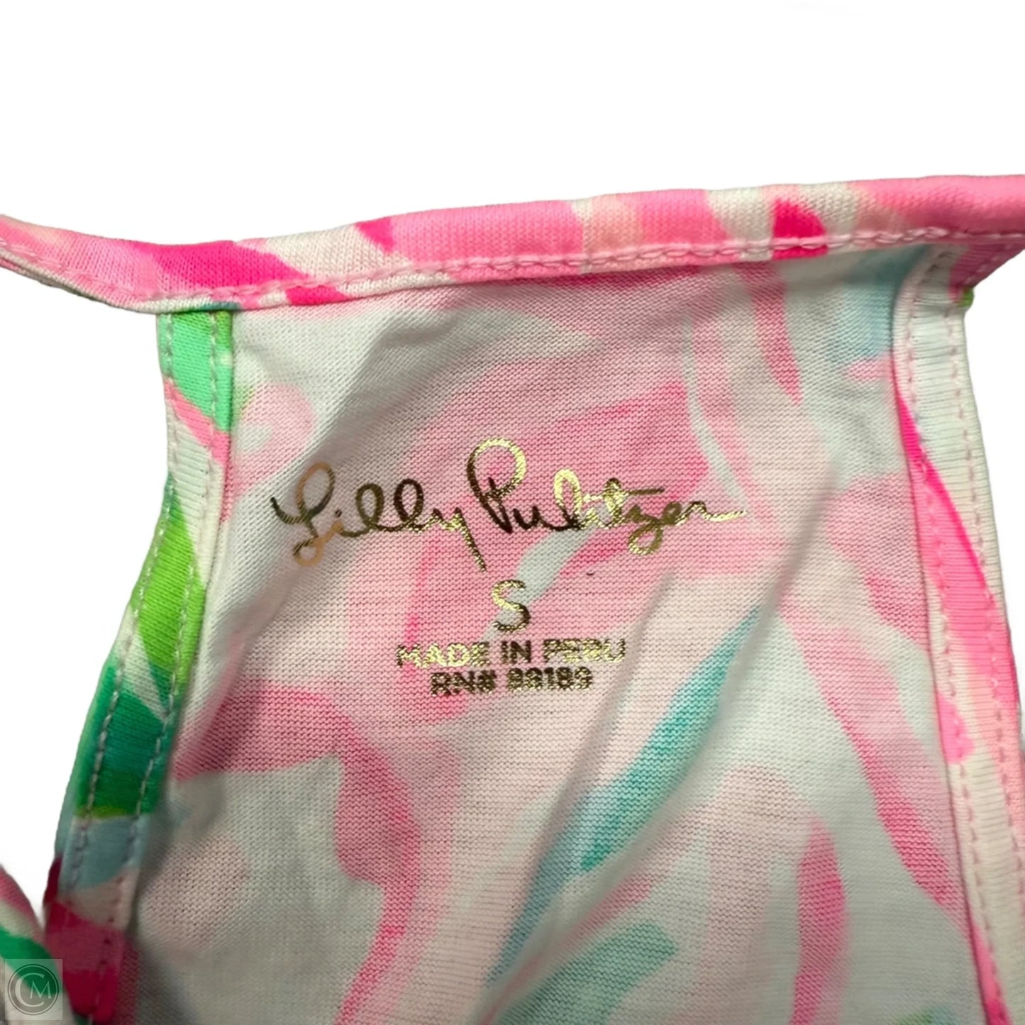 Dress Designer By Lilly Pulitzer In Green & Pink, Size: S