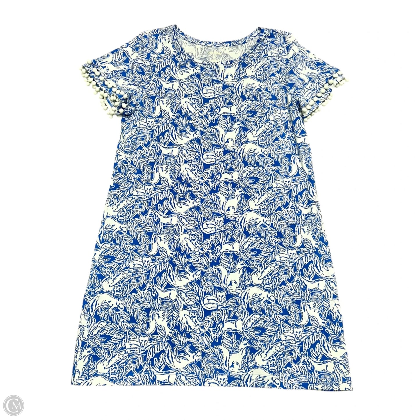 Dress Designer By Lilly Pulitzer In Blue & White, Size: Xl