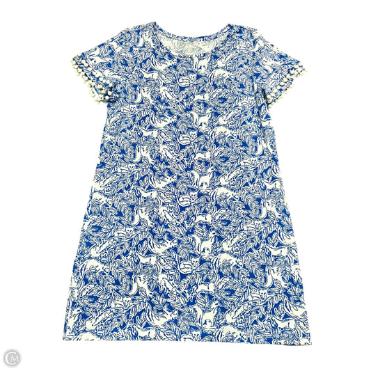 Dress Designer By Lilly Pulitzer In Blue & White, Size: Xl