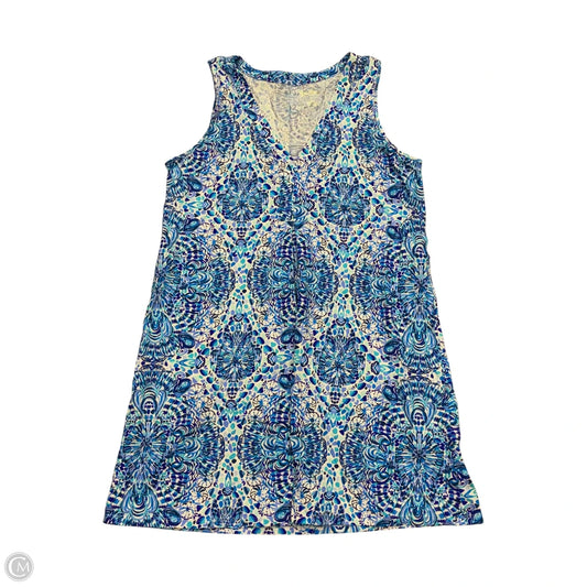 Dress Designer By Lilly Pulitzer In Blue & White, Size: L