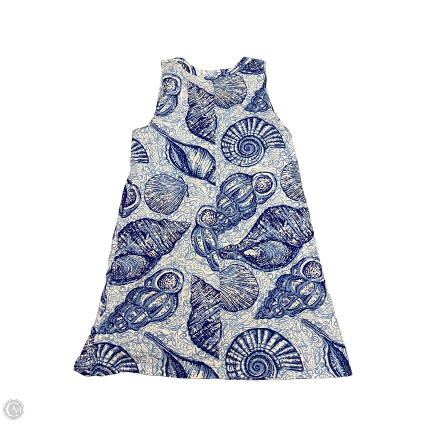 Dress Designer By Lilly Pulitzer In Blue & White, Size: L