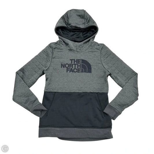 Sweatshirt Hoodie By The North Face In Black & Grey, Size: S