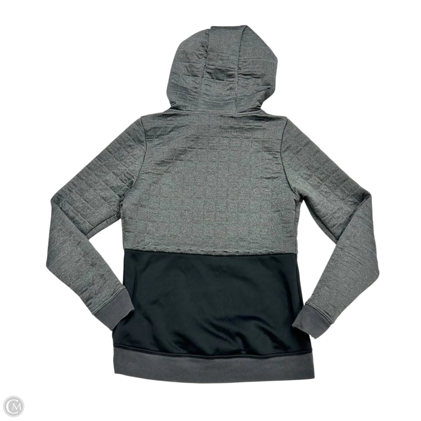 Sweatshirt Hoodie By The North Face In Black & Grey, Size: S