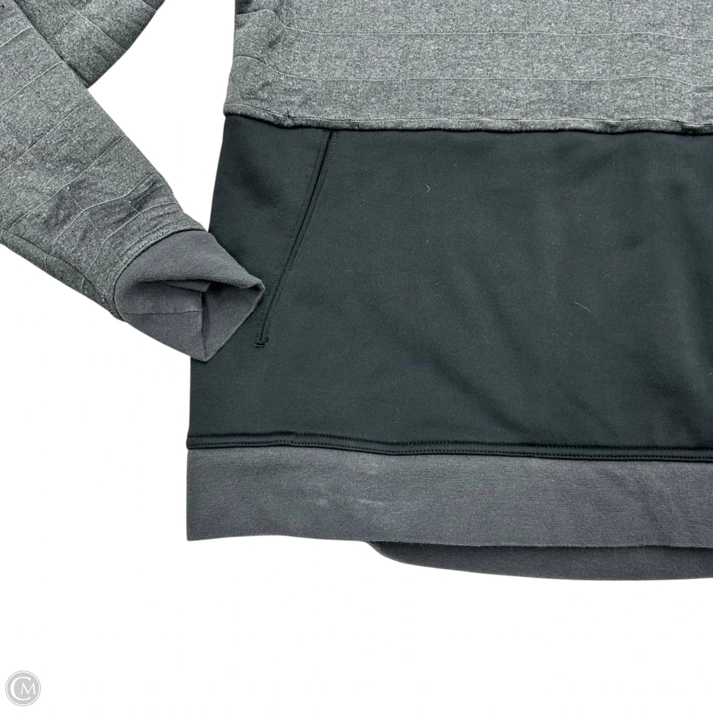 Sweatshirt Hoodie By The North Face In Black & Grey, Size: S