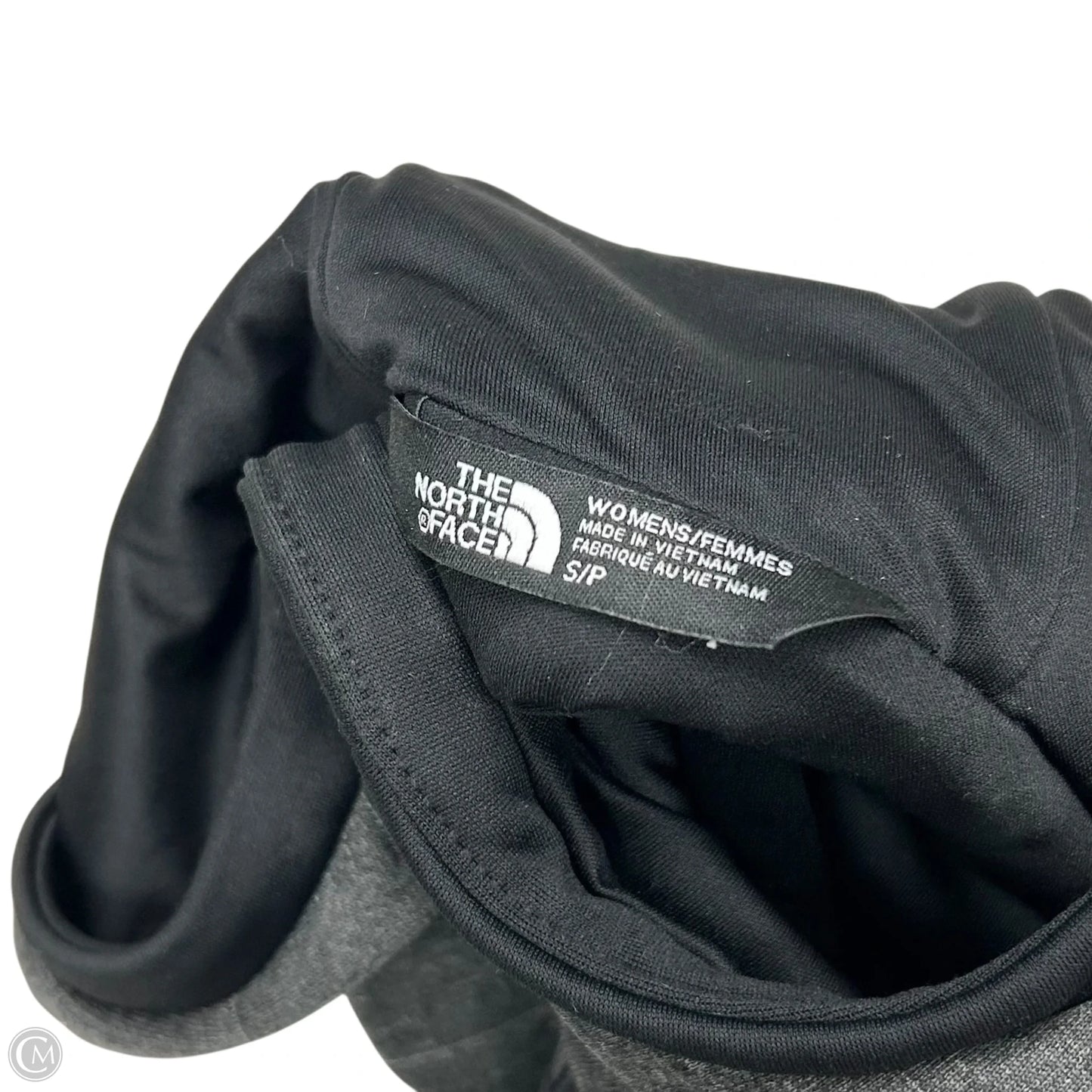 Sweatshirt Hoodie By The North Face In Black & Grey, Size: S