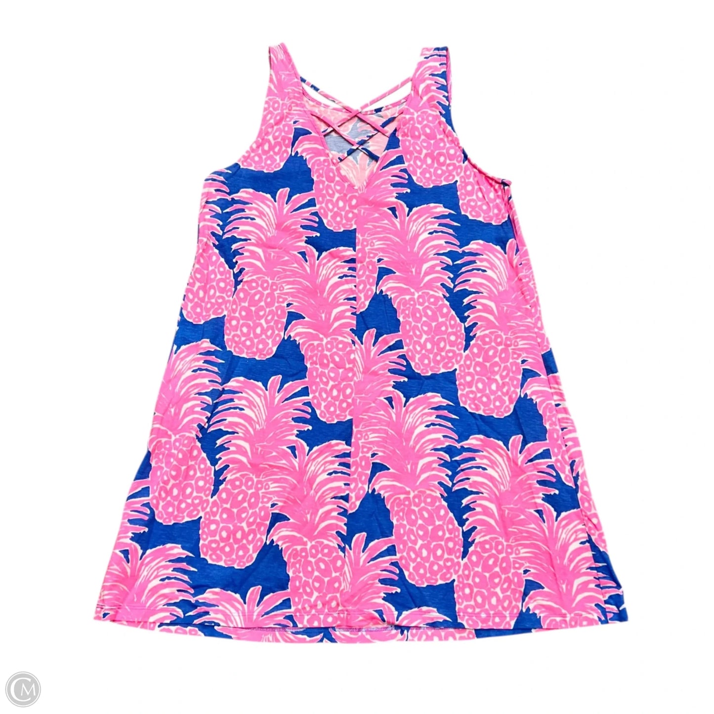 Dress Designer By Lilly Pulitzer In Blue & Pink, Size: L