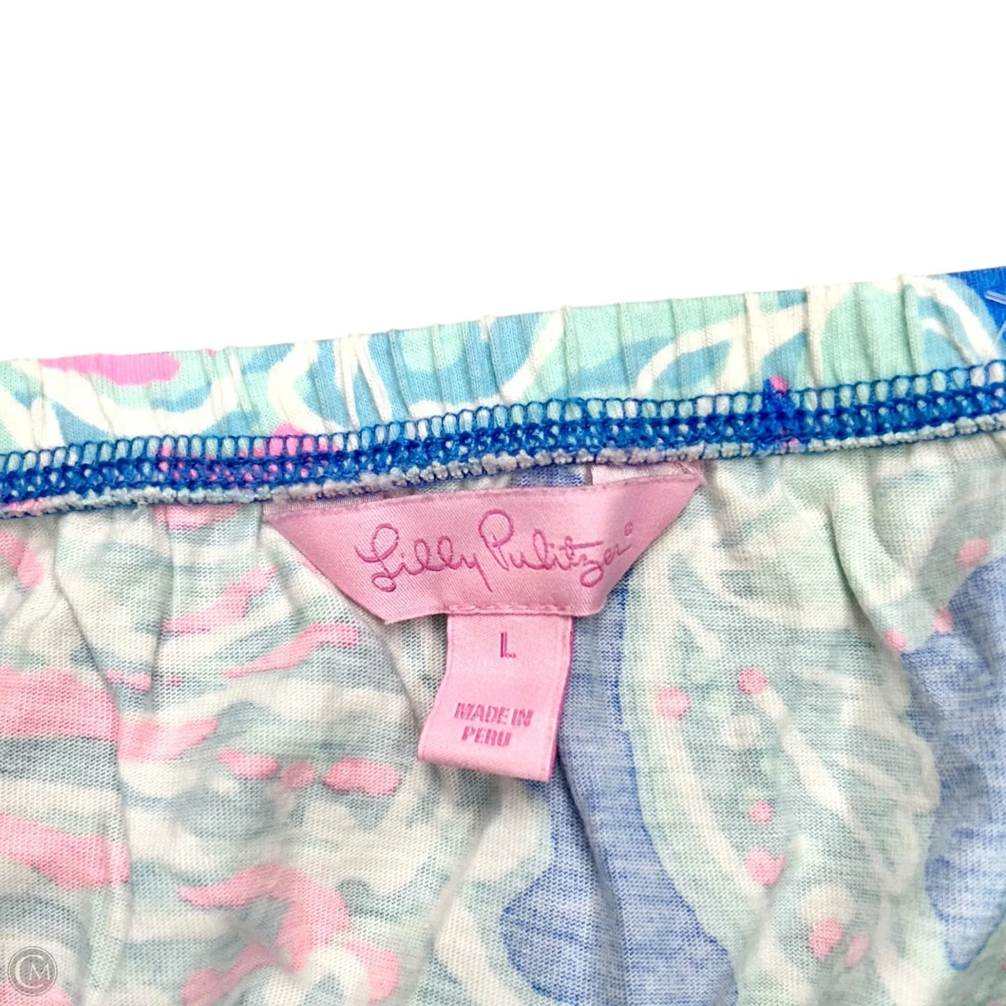 Dress Designer By Lilly Pulitzer In Blue & Pink, Size: L