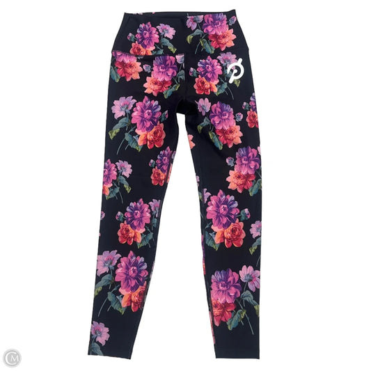 Athletic Leggings By Peloton In Floral Print, Size: M