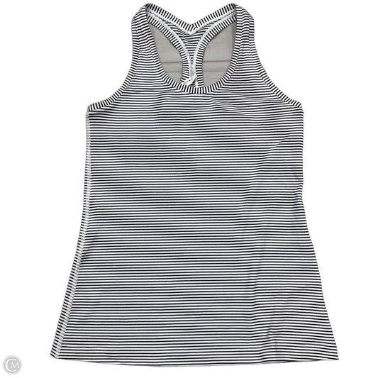 Athletic Tank Top By Lululemon In Black & White, Size: 10