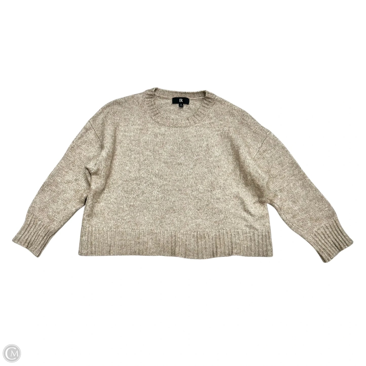 Sweater By Banana Republic In Tan, Size: L