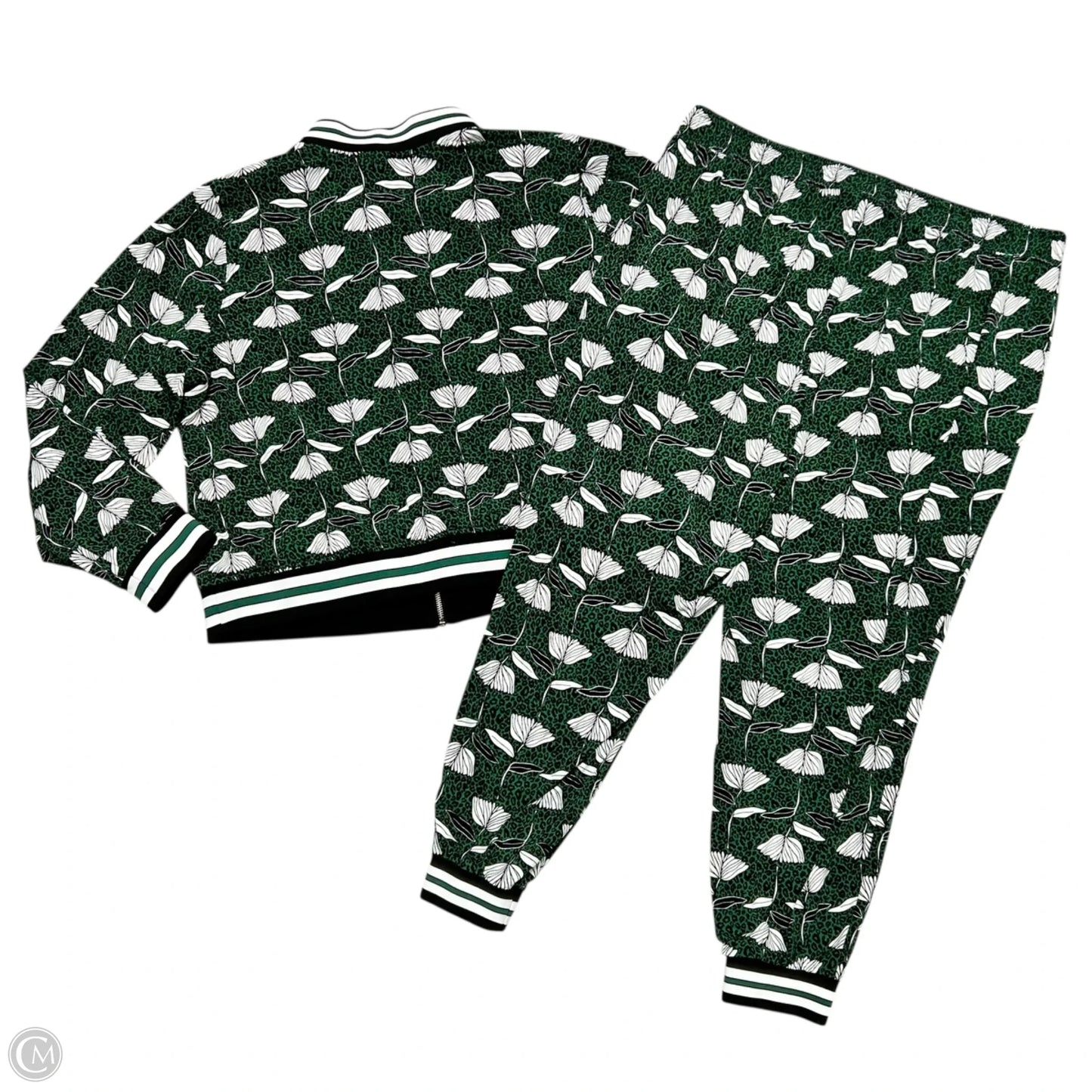 Pants Set 2pc By Torrid In Black & Green, Size: 2x