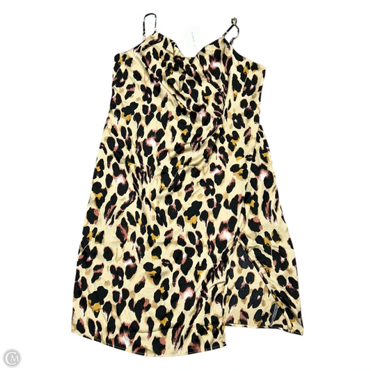 Dress Casual Midi By Bloomchic In Leopard Print, Size: 2x