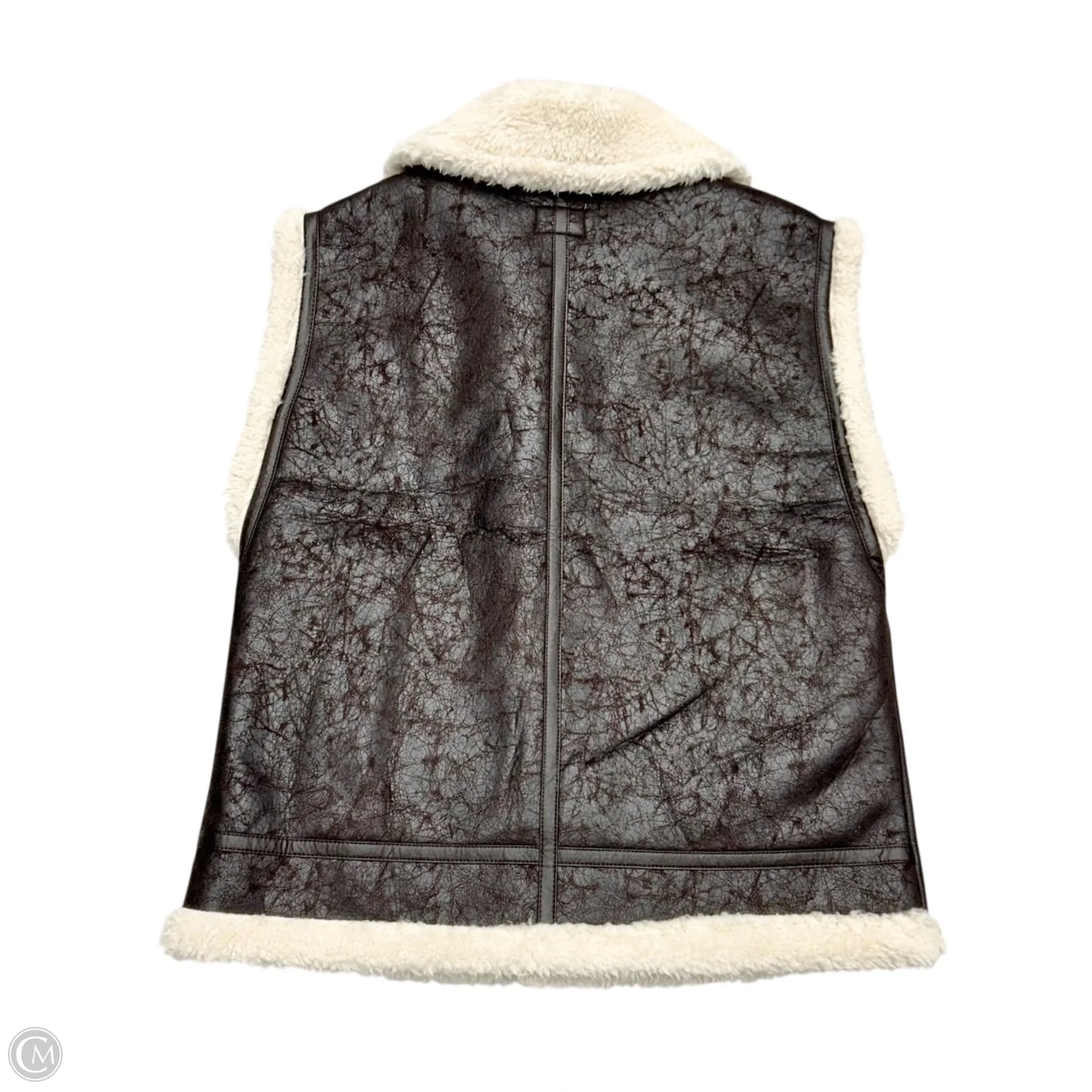 Vest Faux Fur & Sherpa By Offline By Aerie In Brown, Size: L