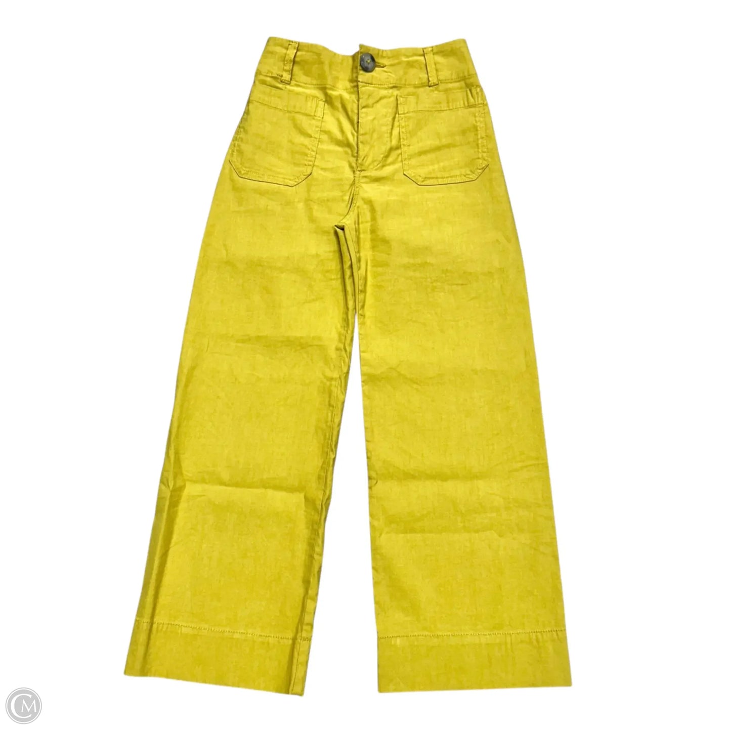 Pants Cropped By Maeve In Yellow, Size: 0p