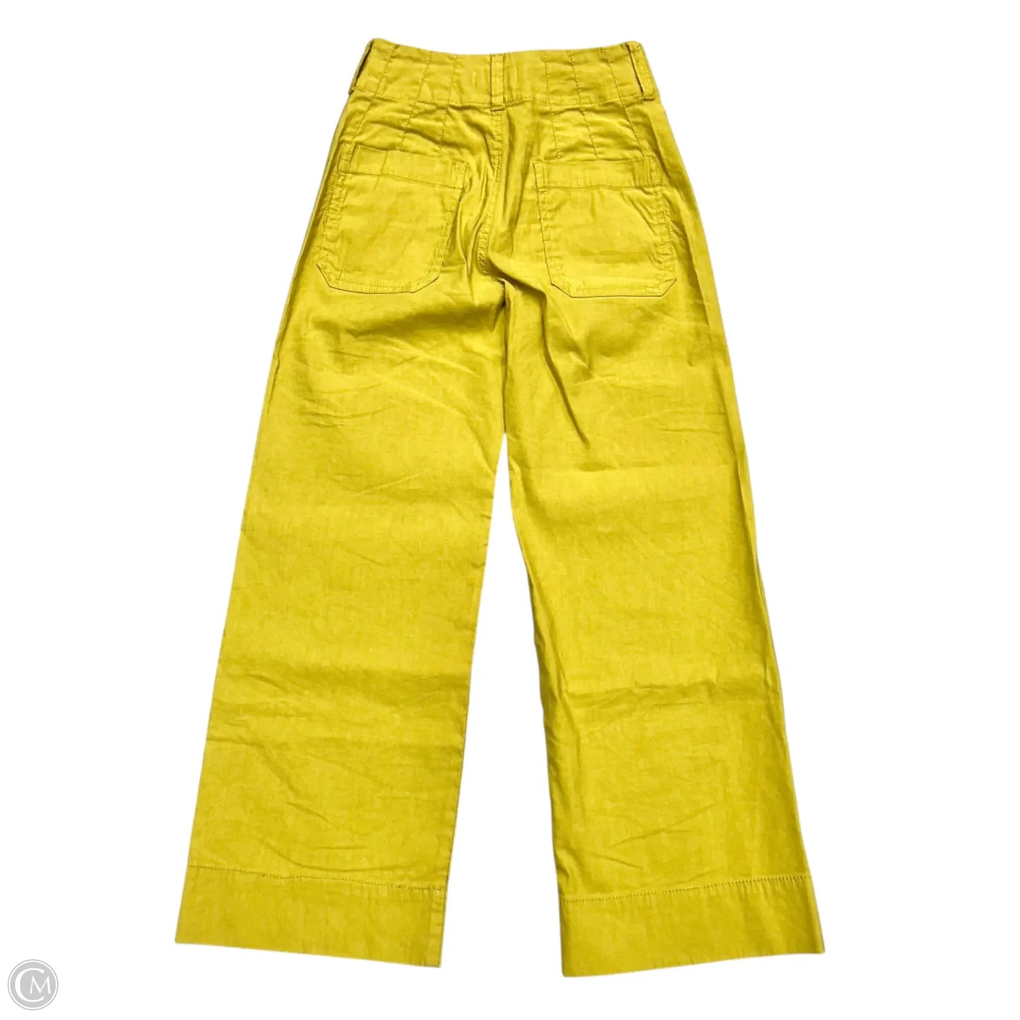 Pants Cropped By Maeve In Yellow, Size: 0p