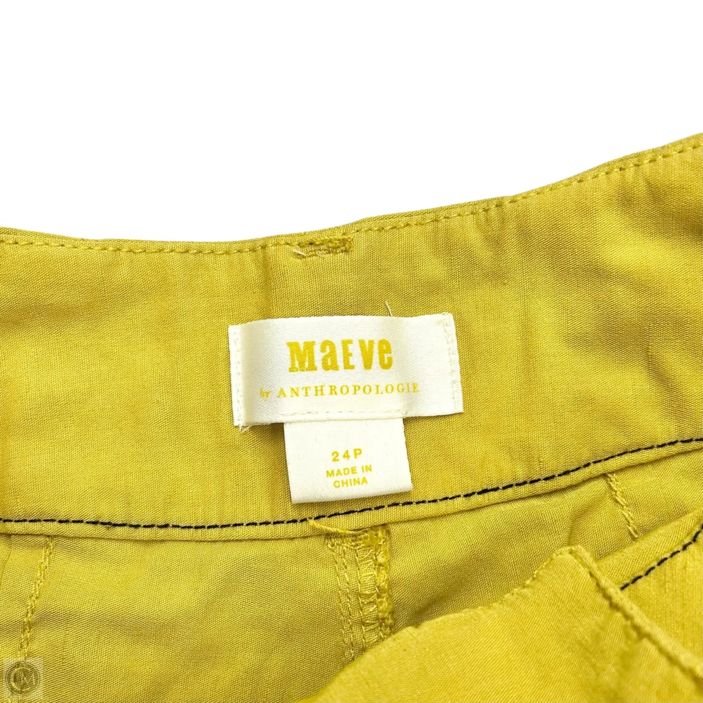 Pants Cropped By Maeve In Yellow, Size: 0p