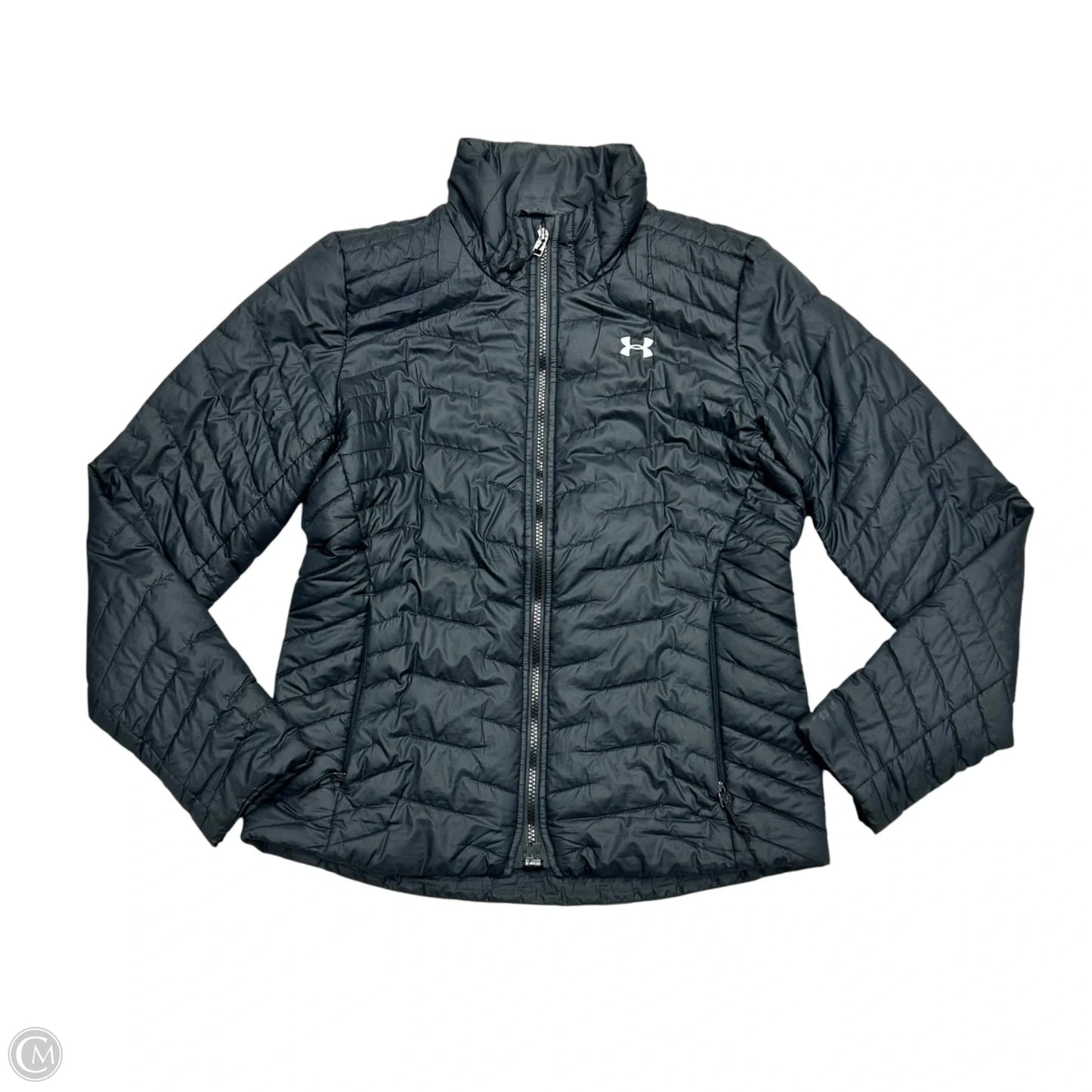 Jacket Puffer & Quilted By Under Armour In Black, Size: S