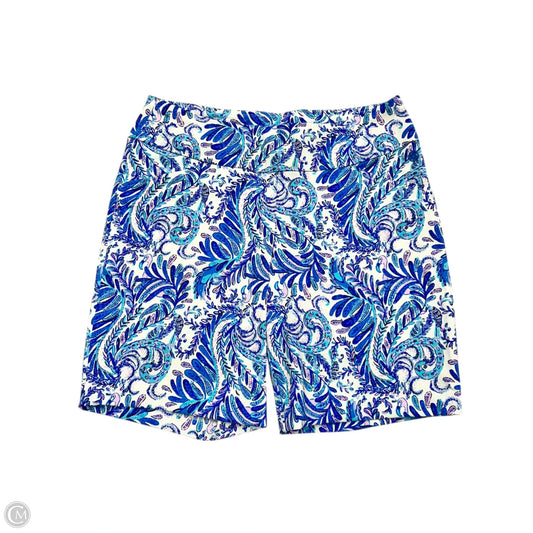 Shorts Designer By Lilly Pulitzer In Blue & White, Size: 12